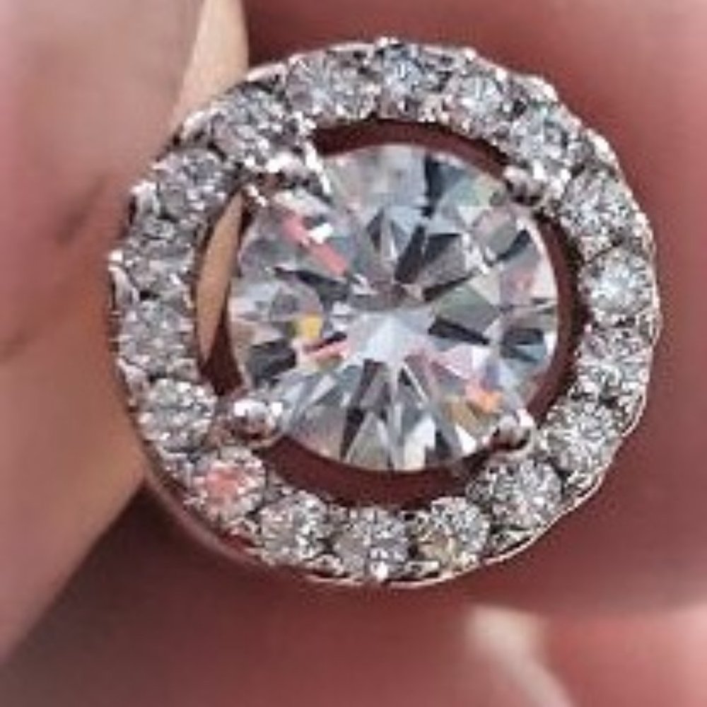 322"s Halo pierced earrings